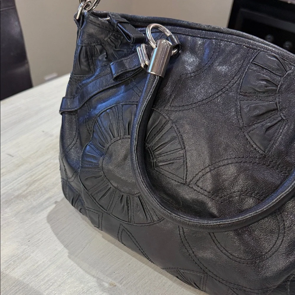 Coach Limited Edition Opt Art Maddison Sophia Leather Shoulder Bag